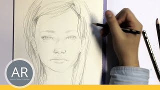 Zeichnen lernen  Portrait Zeichnen  Akademie Ruhr Tutorial [upl. by Naesar766]