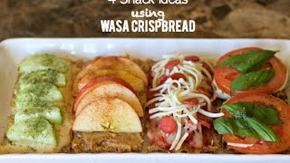 4 Easy Snack Ideas using Wasa Crispbread [upl. by Alvy]