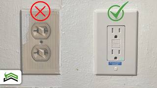 How To Replace An Old 2 Prong Outlet Using 3 Prong GFCI [upl. by Polivy]