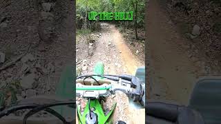 kx250 up the rocky hill trail  2 stroke dirt bike  Kawasaki kx250  AOAA [upl. by Aserehc]