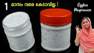 ഈ Mayonnaise മാസങ്ങളോളം കേടാവില്ല 😱 Store ചെയ്യാവുന്ന കിടിലൻ Eggless Mayonnaise Recipe 💯 [upl. by Florio]