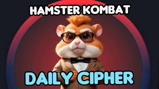 DAILY CIPHER HAMSTER KOMBAT du 300724 Gagner 1000000 Hamsters [upl. by Rani]