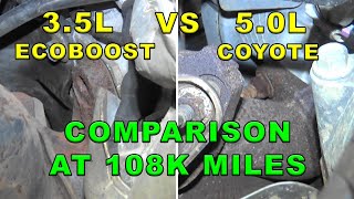 ECOBOOST VS COYOTE COMPARISON  108K [upl. by Annirok]