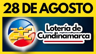 LOTERIA DE CUNDINAMARCA último sorteo del lunes 28 de AGOSTO de 2023 ✅ [upl. by Volin294]