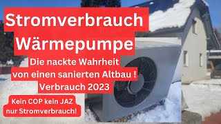 Stromverbrauch Wärmepumpe 2023 [upl. by Nyrhtakyram]