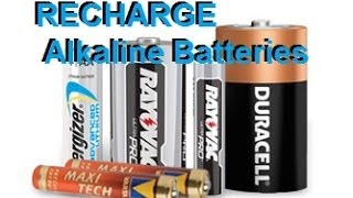 recharge Alkaline Batteries Duracell Energizer Rayovak AA AAA C D [upl. by Sidalg]