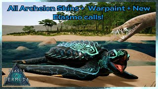 All NEW Archelon Skins Warpaint Changes amp New Elasmo calls  Beasts Of Bermuda Update Video [upl. by Imarej]