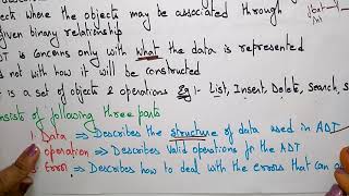 Abstract Data Type  Data Structures  Lec5  Bhanu Priya [upl. by Nosiaj288]