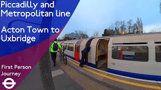 London Underground First Person Journey  Acton Town to Uxbridge via Rayners Lane [upl. by Golub]