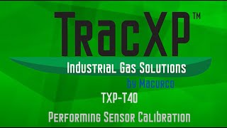 TracXP TXPT40 Sensor Calibration [upl. by Firooc545]