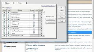 Peachtree Tutorial Modifying Reports Sage Training Lesson 148 [upl. by Oicnerual]