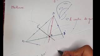 Droites remarquables dans le triangle médianes [upl. by Brieta]