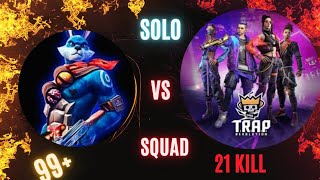 solo Vs squad most dangerous gameplay 💪📱99 headshot 🥴 free fire 🔥 [upl. by Tadio]