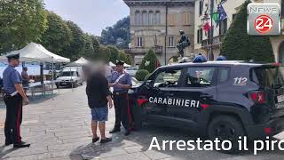 Arrestato il piromane di Cannobio E un pluripregiudicato senza dimora [upl. by Anihtyc]