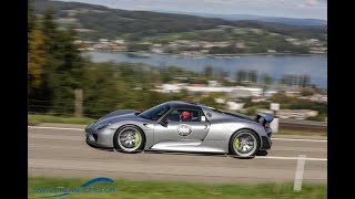 Memorial Bergrennen Steckborn 2023 mit Porsche 918 Spyder und 904 Carrera GTS [upl. by Aromat]