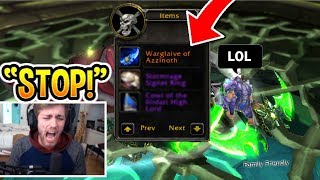 5 CRAZY Ninja Loot Reactions In WoW RAGE [upl. by Xad]