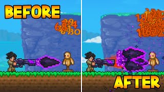 Terraria But Damaging Enemies UPGRADE My Guns [upl. by Ahsieym]