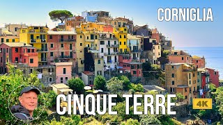 Cinque Terre  Corniglia  Walking Tour  Italy  🇮🇹 4K [upl. by Angelita]