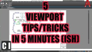 AutoCAD How to Create Viewports Quicker 5 Tips amp Tricks in 5 Minutes Almost [upl. by Rica]