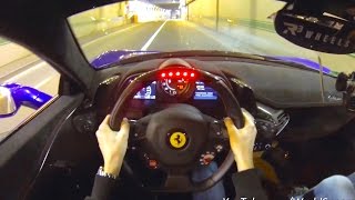 Insane POV Ferrari 458 Speciale w Straight Pipes and R3 Wheels [upl. by Malcah]