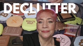 Declutter my Bronzers Blushers and Highlighters makeup declutter [upl. by Lamar]