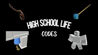 roblox high school life codes  soulful prod soulzii [upl. by Dranrev]