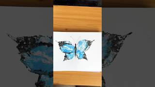 Stunning Butterfly Art Made From Leaves art drawing Painting shorts trending color subscribe [upl. by Bullard]