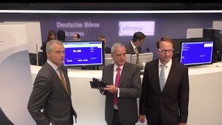 Börsengang IPO der Siltronic AG  Börse Frankfurt [upl. by Urion18]