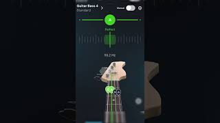 How to tune Bass Guitar with 4 string bass tuning guitartuner music guitartuning [upl. by Jemina790]