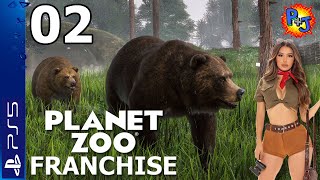 Lets Play Planet Zoo Console Edition  PS5 Franchise Gameplay Ep 2 Grizzly Bear Habitat PJ [upl. by Anirtep]