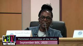 Pottstown Committee of the Whole Sept 6th 2023 [upl. by Nnairrehs]