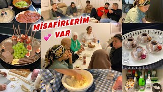 Misafirlerim var💕Bütün aile bizdeyiz👨‍👩‍👦‍👦Baştan sona misafir hazırlığım🏡Mutfak turu ampdüzenim [upl. by Eudosia]