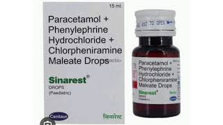 Sinarest DROPS Paediatric Paracetamol  Phenylephrine Hydrochloride  Chlorpheniramine Maleate [upl. by Enelear]