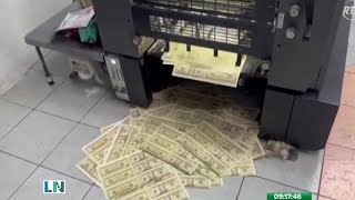 Uniformados descubrieron fábrica de billetes falsos en Quito [upl. by Oneg]