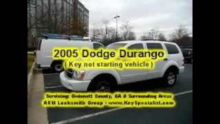 Atlanta GA 2005 Dodge Durango  Key wchip not starting vehicle [upl. by Guinna]