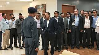 Mukesh Ambani visit in Kolkata Jio Godrej Office [upl. by Launam]