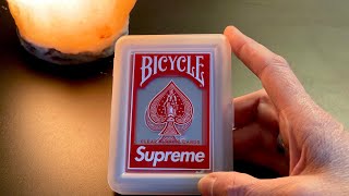 Trying out Supreme Playing Cards Shuffle Solitaire  Softly Spoken Female Regular Voice ASMR [upl. by Dorehs]