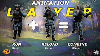 Unity Animation Layer  Combine Animation Using Layer  How to add Animation Layer in Unity [upl. by Eerrehs702]