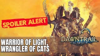 Final Fantasy XIV  Dawntrail  Sidequest  Warrior of Light Wrangler of Cats [upl. by Yorled934]