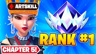 1ST UNREAL RANKED IN NEW CHAPTER 5 FORTNITE 👑 [upl. by Elfie]