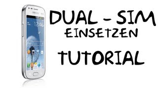 Samsung Galaxy S Duos DuoSim einsetzen Tutorial [upl. by Anaihs320]