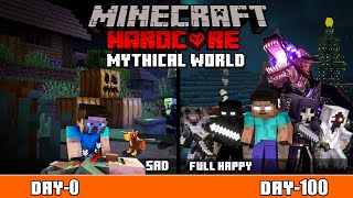 I Survive 100 Days in MYTHICAL WORLD 🎃 Halloween Special MINECRAFT HARDCORE हिंदी [upl. by Elawalo]