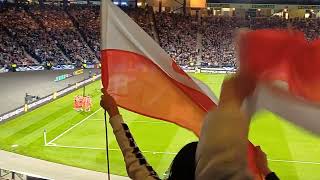 Szkocja  Polska 23 Hampden Sadium Glasgow 5924 pierwszy gol dla Polski kibice się cieszą [upl. by Quigley588]