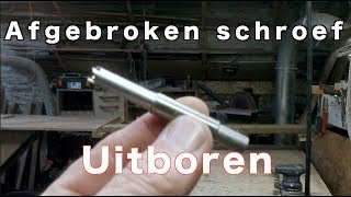 Timmertip 1110 Afgebroken schroeven uitboren [upl. by Trebreh752]