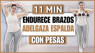 CONSIGUE ENDURECER LOS BRAZOS EN CASA CON ESTOS EJERCICIOS CON MANCUERNAS  NatyGlossGym [upl. by Jasen246]