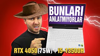 HİÇ BİR FİRMA SİZE BUNLARI ANLATMIYOR  HP Victus 15 İncelemesi RTX 4050 75W [upl. by Pence]