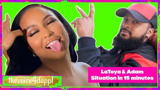 ADAM ALI ADMITS HE NEVER WAS IN LOVE WITH LATOYA FOREVER  UNWINE WITH TASHA K LBB 91 REACTION [upl. by Olette]