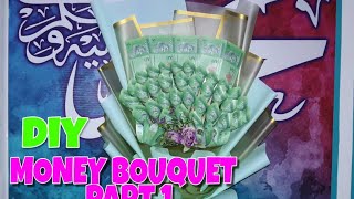 CARA BUAT MONEY BOUQUET 1  BOKET DUIT Diy ShotOnJ7 [upl. by Vitale635]