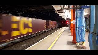 66504 4s48 Daventry to Mossend Lancaster Castle Station 25624 [upl. by Gabrielle]