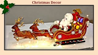 DIY Christmas Decor  DIY Santas Reindeer amp Sleigh  DIY Christmas Decorations  Christmas Craft [upl. by Zonda117]